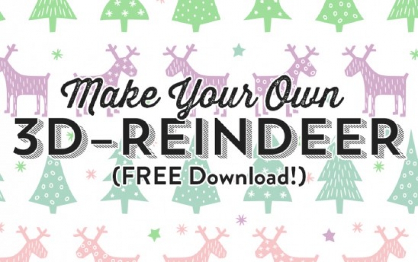 Download Make Your Own Reindeer Free Download Paper Craft Download