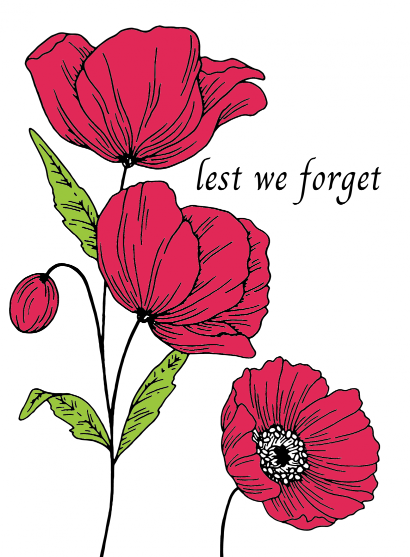 Poppy To Colour In For Remembrance Day paper craft download