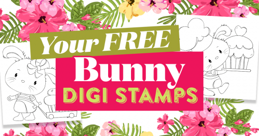 Bunny digi stamps