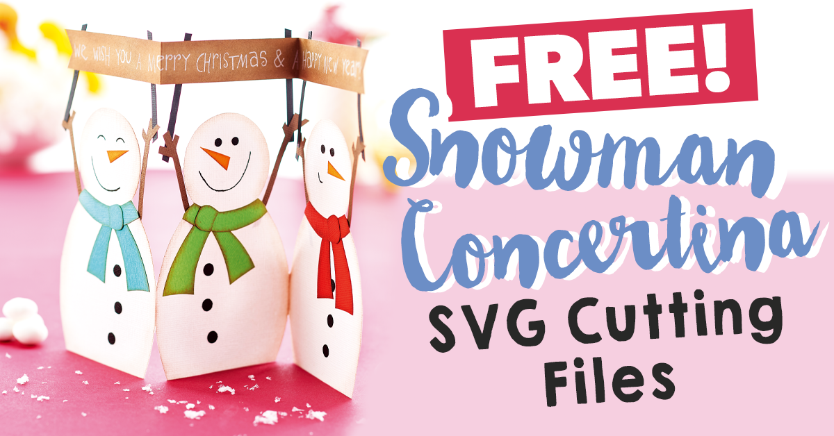 Download Free Snowman Concertina Svg Cutting Files Paper Craft Download